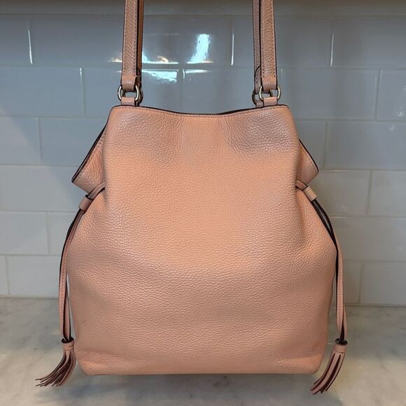 Coach Bag Purse Handbag Leather Andy Pebbled Embossed Drawstring Tote Shoulder - Picture 7 of 16